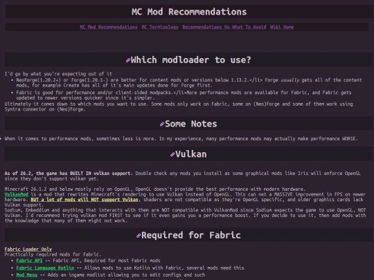 wiki/MC-Mod-Recommendations screenshot