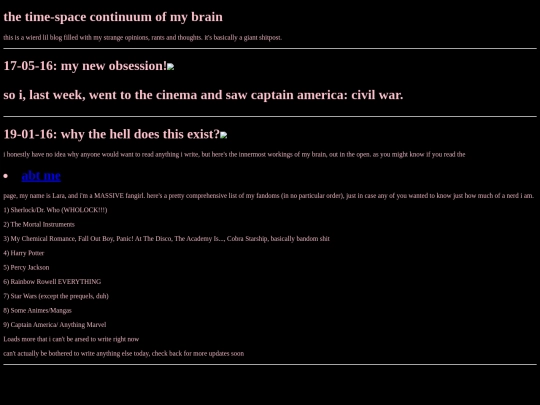 blog screenshot
