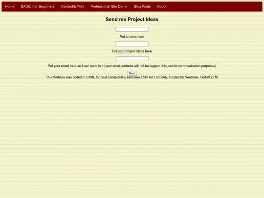 projects screenshot