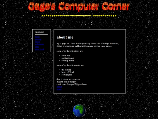 webmaster screenshot