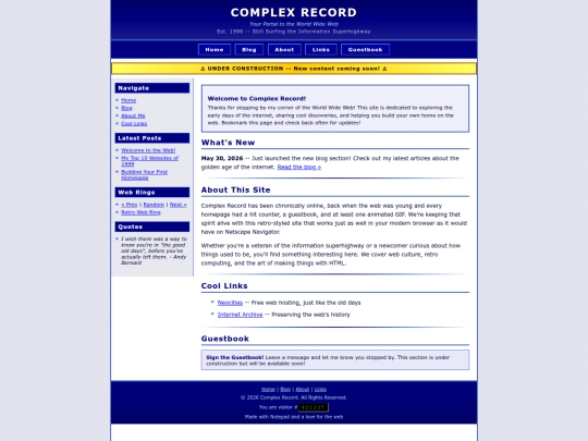 index screenshot