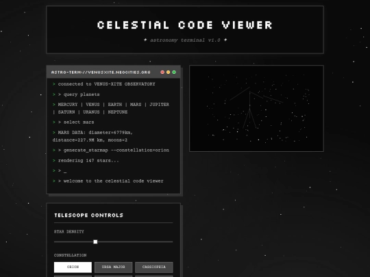 astro screenshot