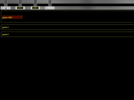 Games screenshot