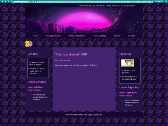 credits/shrine screenshot