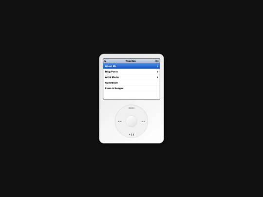 iPod screenshot