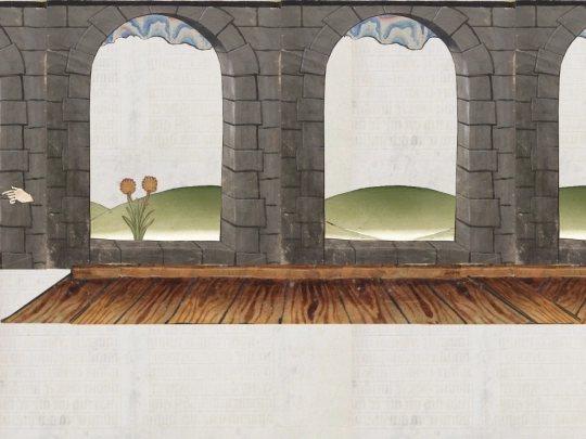 monastery/dormitory/hallway screenshot