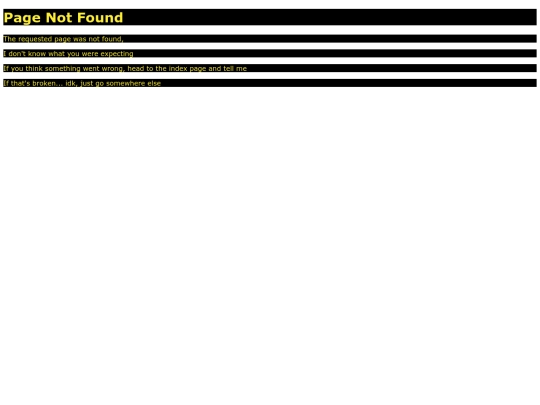 not_found screenshot