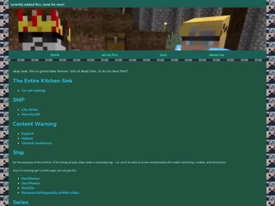 allmyfics screenshot