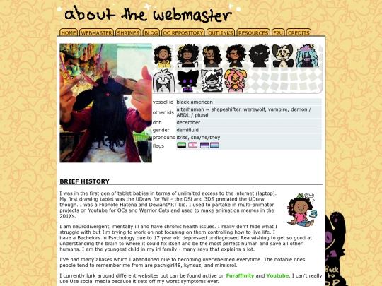 webmaster screenshot
