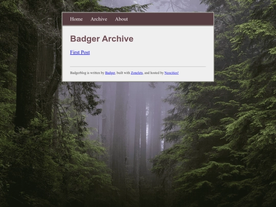 archive screenshot