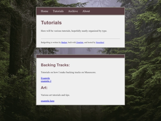 tutorials screenshot