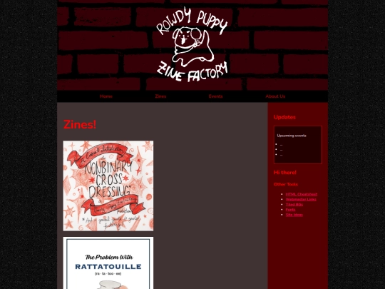 zines screenshot
