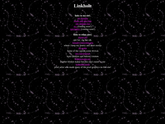 links screenshot