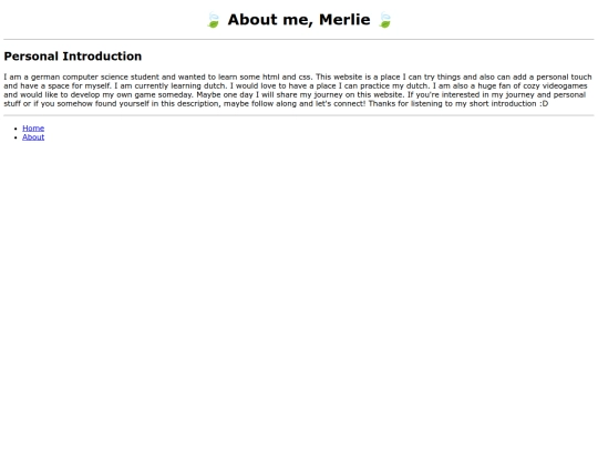 AboutPage screenshot