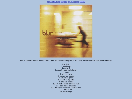 songs/blur screenshot