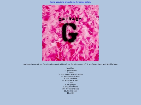 songs/garbage screenshot