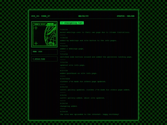changelog26 screenshot