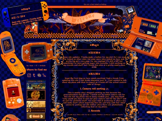Blog screenshot