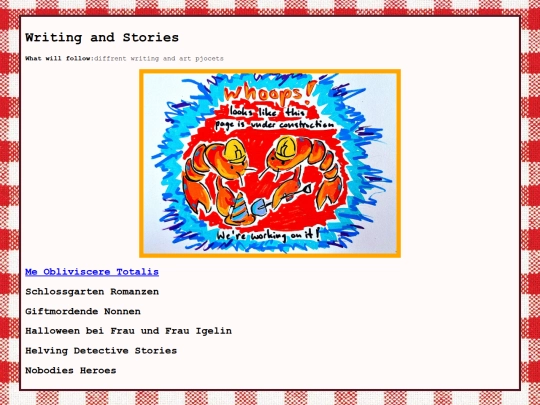 Writing screenshot