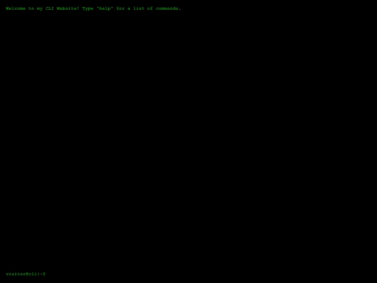 cli screenshot