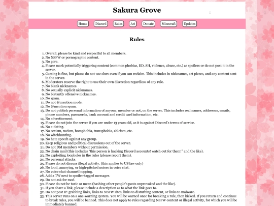 rules screenshot