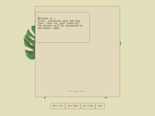 seabird_website/bugcustomizer screenshot