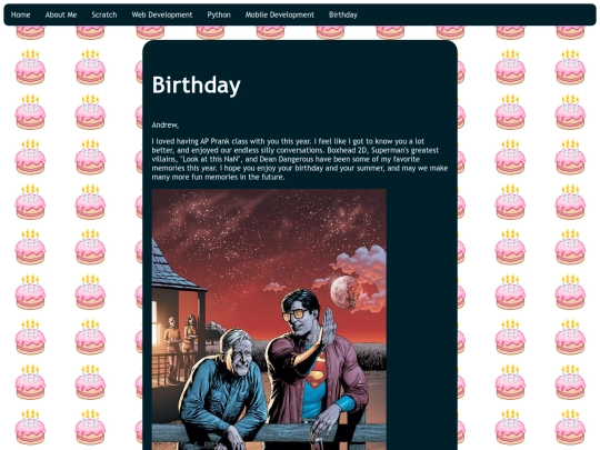 birthday screenshot