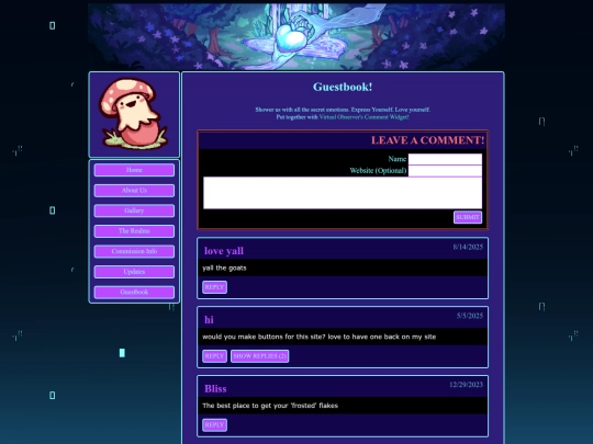 guestbook screenshot