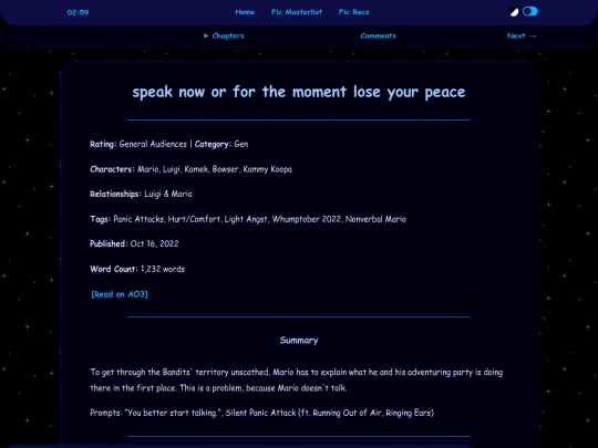 writing/read/whumptober/speak-now-or-for-the-moment-lose-your-peace screenshot