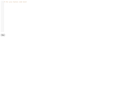 python-coding-area screenshot