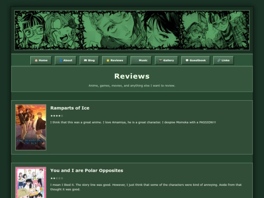 reviews screenshot
