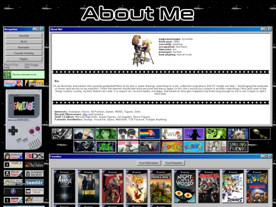 aboutme screenshot