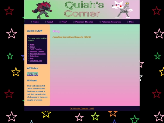 blog screenshot