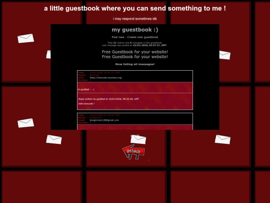 guestbook screenshot