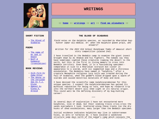 writings/scabaras screenshot
