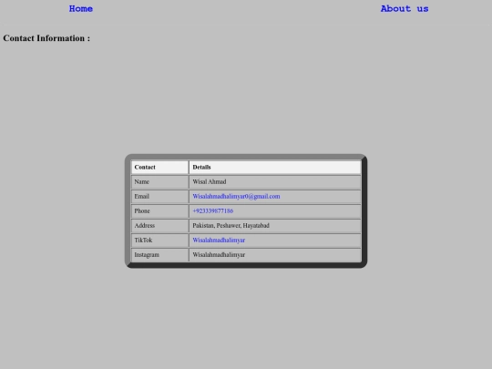 Contact screenshot
