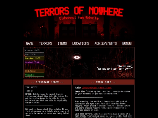 terrors/seek screenshot