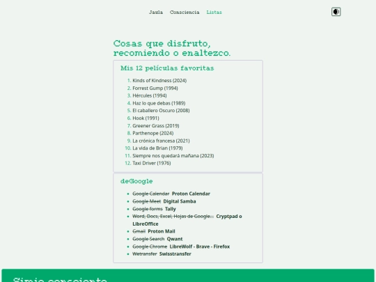 listas screenshot
