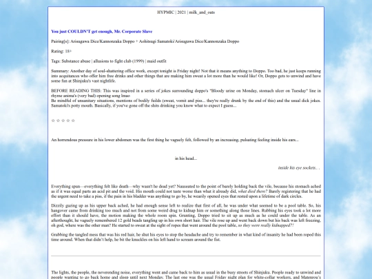 invierno/ao3/9 screenshot