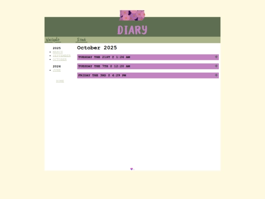 diary screenshot