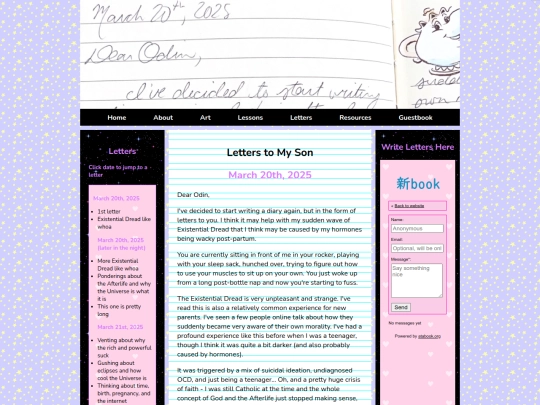 letters screenshot