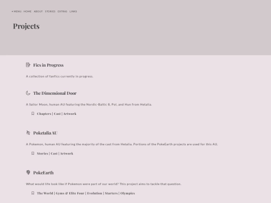 projects screenshot