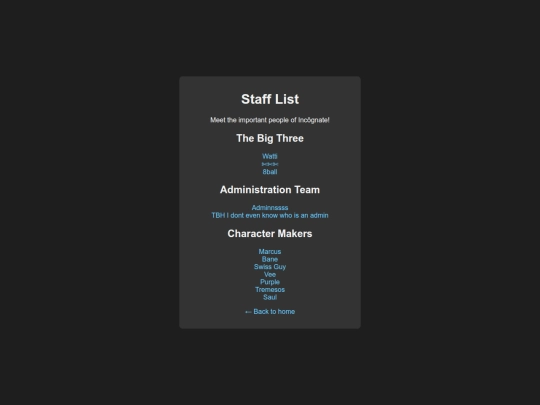 StaffList screenshot