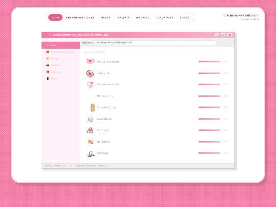 sitemap screenshot