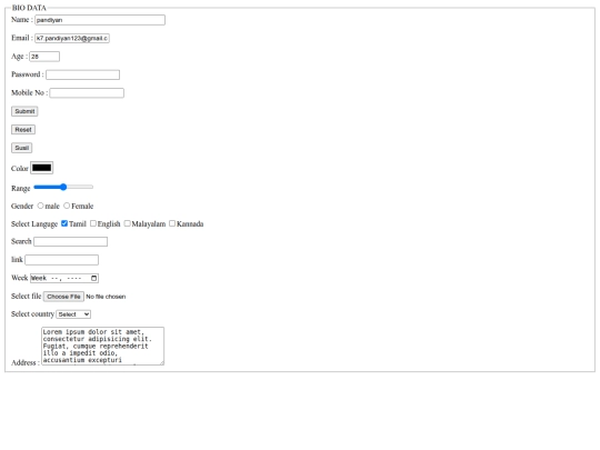Forms screenshot