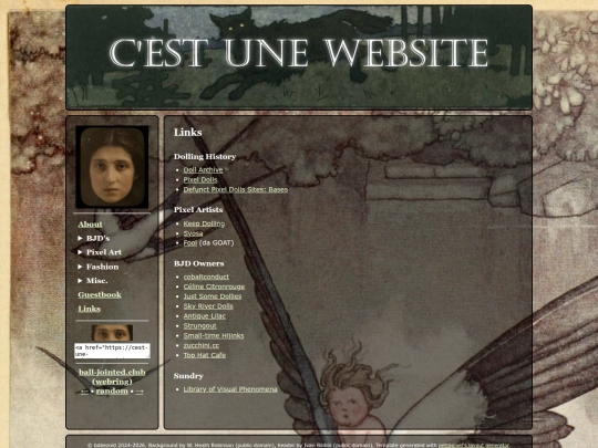 links screenshot