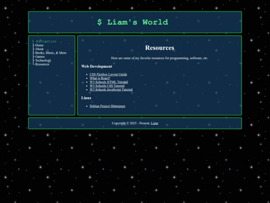 pages/resources screenshot