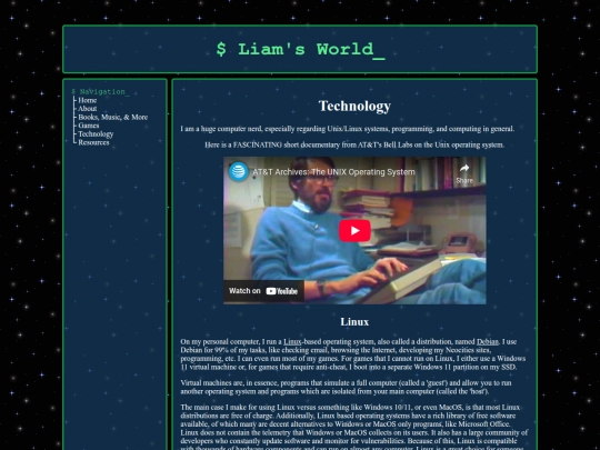 pages/technology screenshot