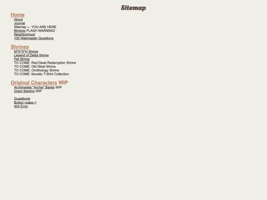 sitemap screenshot