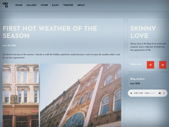 blog screenshot